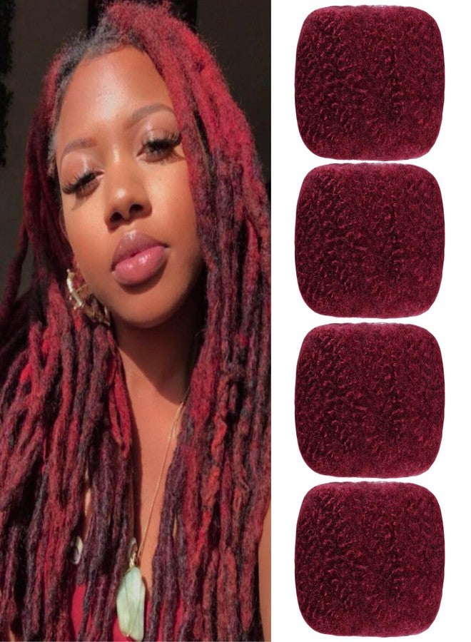 FCHLHFC Afro Kinky Bulk 100% Human Hair 8inch 120g/Pack Afro Kinky Curly Bulk Bundles Hair for Making/Repair Locs, Dreadlocks Braiding Hair Extensions（BUG# 8 Inch） - Image 1